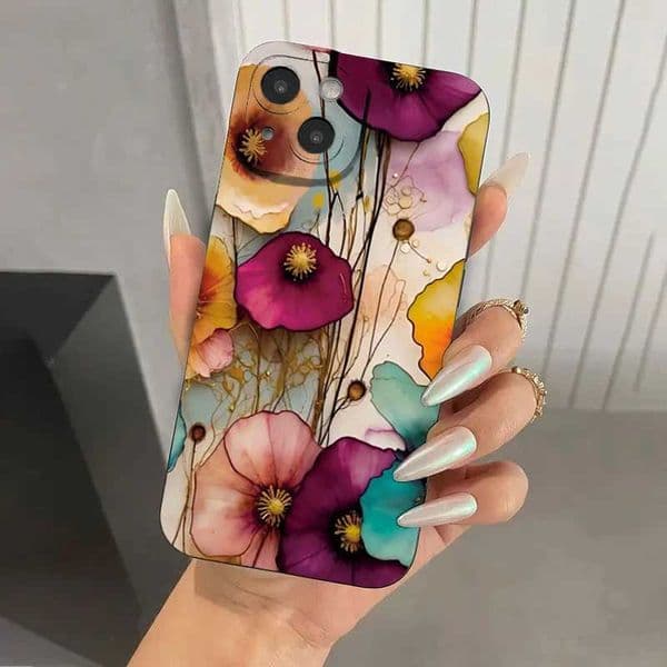 Designer Phone Case For Galaxy S24 S23 S22 Ultra Plus 5G S21 FE A15 A55 A34 A54 A33 A53 A52 A32 Vintage Flower Pattern Phone Case Cover M241209