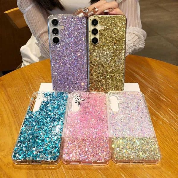 Hot Sale Designer Phone Case For Galaxy A06 S24 ULTRA A16 S25 Plus A23 A14 A54 A34 A25 A15 A55 Cover Luxury Flash Epoxy Soft Silicone Shell T241209