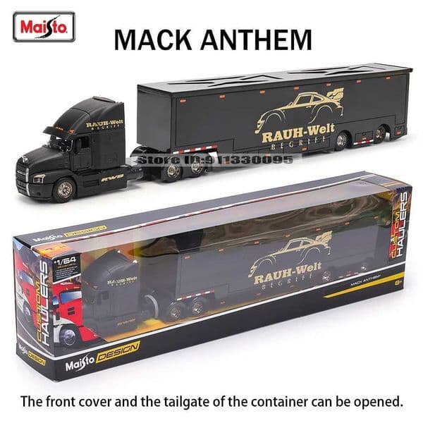 Maisto 1 64 MACK Anthem LoneStar UP Transport Casting Manufacturing Trailer Model Simulation Alloy Car Series X241209