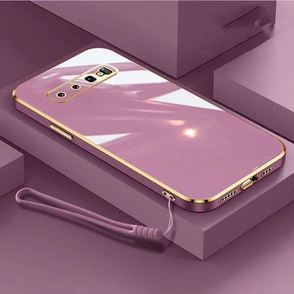 Hot Sale Suitable for S10 phone case Galaxy S10+luxury square galvanized Galaxy S10+phone case shockproof soft TPU silicone back cover Fundas T241209