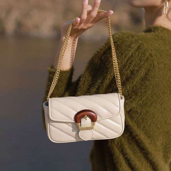 Light Shoulder New Niche Embroidered Thread Chain High-End Mini Crossbody Small Bag, Fashionable Quality, Classic B4