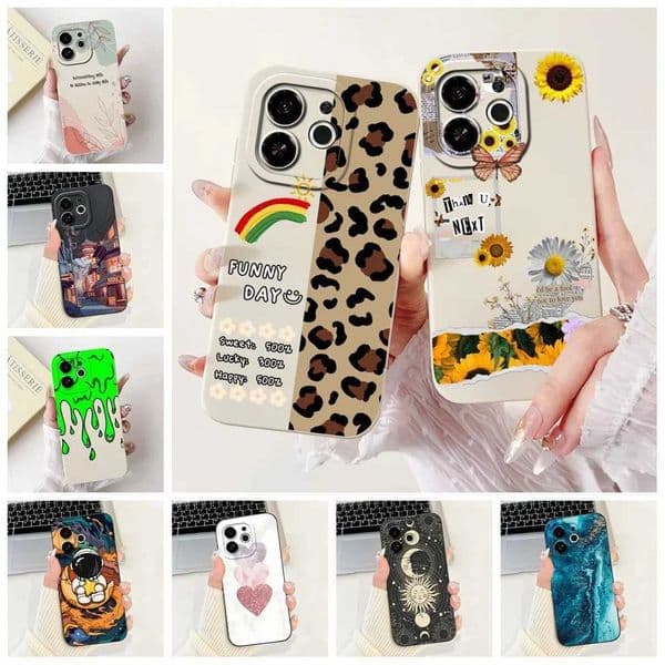 Hot Sale Suitable for Tecno Spark 30C 5G KL8H Pop9 phone case KL4 cute cartoon luxury shockproof silicone cover Suitable for Tecno Pop 9 boys and girls phone ca T241209