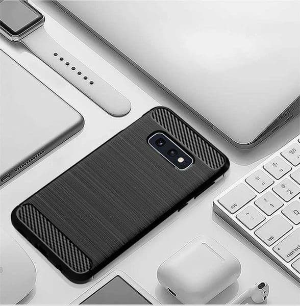 Hot Sale Suitable for S10E Coque Carbon Fiber Anti Shock Bumper Soft TPU Phone Case Suitable for S10E Fundas T241209
