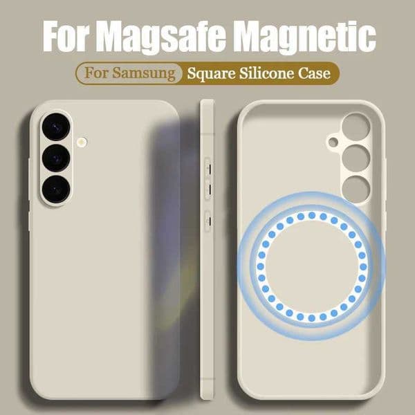 Hot Sale Magnetic soft phone case for Galaxy S25 S24 S23 S22 Ultra S24 Plus S21 S24 FE used for wireless charging silicone cover T241209