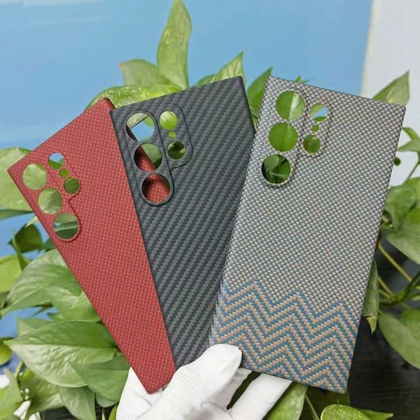 Hot Sale Color Kevlar pure carbon fiber phone case for Galaxy S24 S23 ultra commercial aramid fiber S22 ultra shock resistant cover T241209