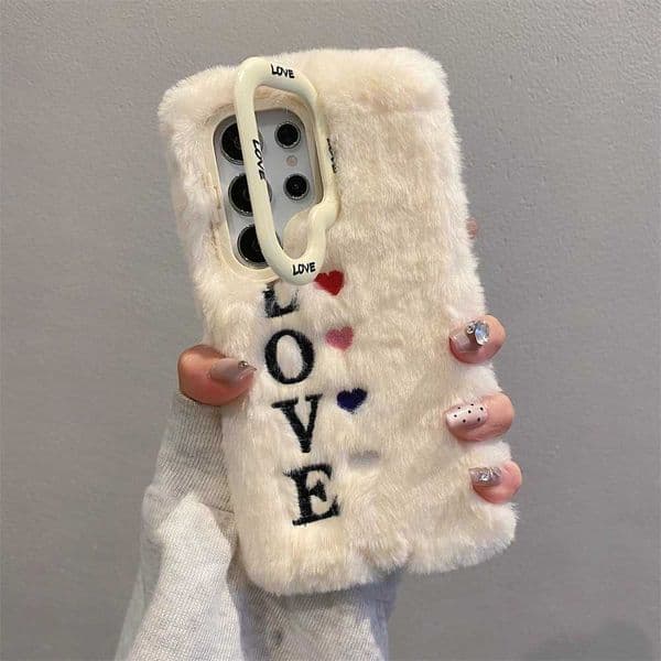 Suitable for S24 S23 Ultra A55 A54 A35 A15 A14 5G soft plush camera lens holder holder cover M241209