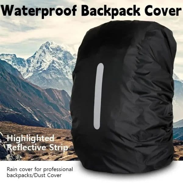 Backpack Rain Cover 2070L Outdoor Camping Hiking Mountaineering Dust Bag Waterproof Cap 241203