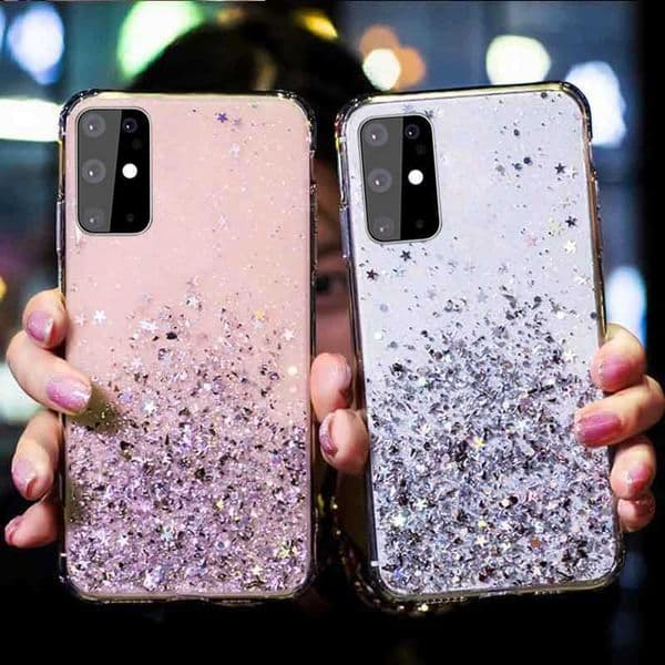 Designer Phone Case For Galaxy S8 S9 S10 S12 Plus A10 A70 A40 A71 A01 A21 A31 M31 A41 A21S A42 A02 A03 A33 A53 Starry Sky Transparent Flash Box M241209