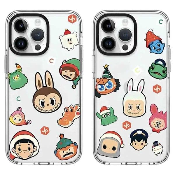 New Arrival Christmas Doll 2.0 Acrylic Black and White Border Magnetic Phone Case Cover Suitable for iPhone 12 13 14 15 16 Pro Max Phone Case Z241209