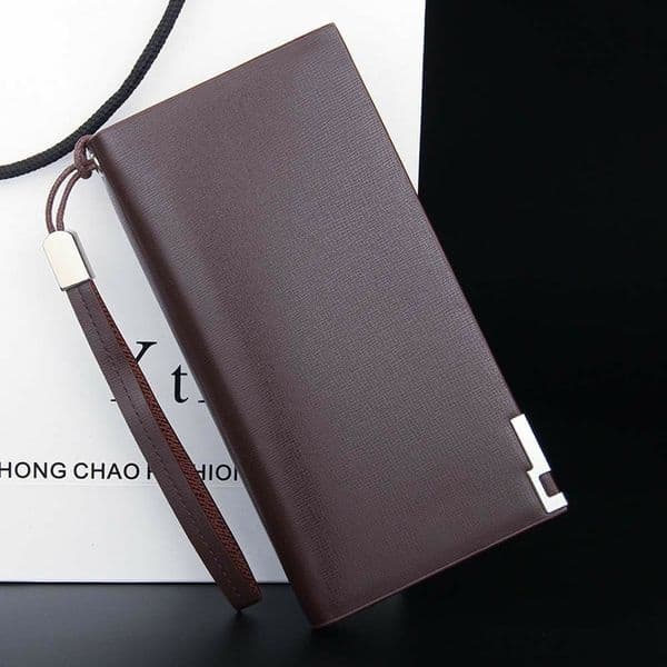 Square OL Hand Bags For Man Leather Long Zipper Wallets Masculina Carteras Card Holder Clutch Purse