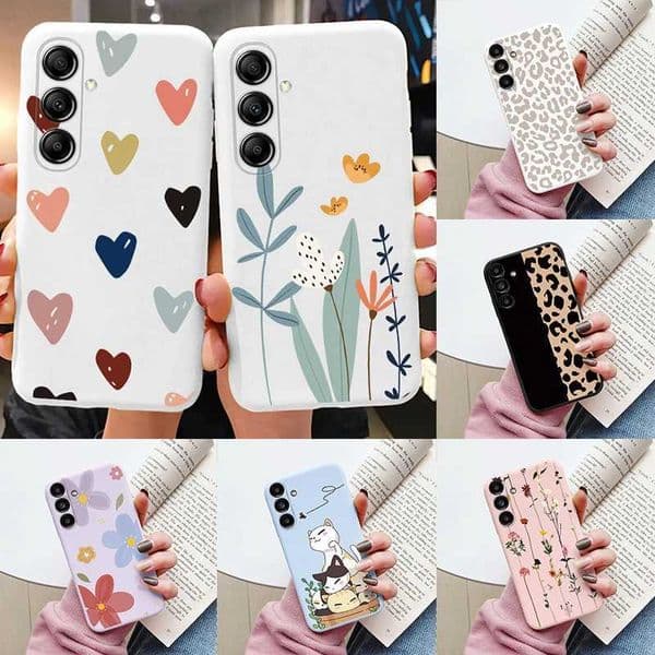 Designer Phone Case For Galaxy S23 S 23 Plus S23 Super Cute Heart shaped Flower Cover Soft Silicone Matte Protection Funda M241209