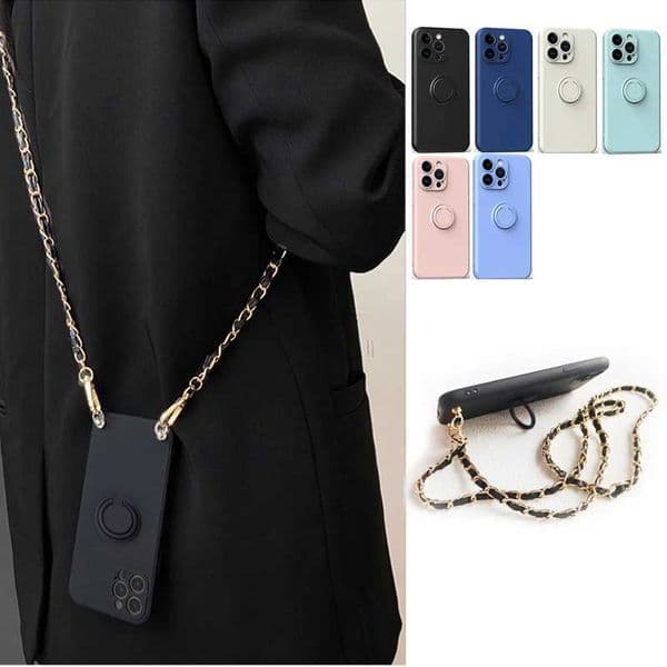 Leather strap tie ring holder for Galaxy S24 S23 S21 S22 Ultra S20 FE S10 Note 20 10 Plus magnetic cover phone case M241209