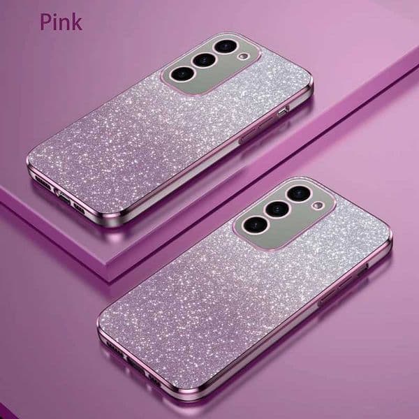 Electroplating glitter phone cases for Galaxy S10 S20 S21 S22 S23 and S24 Plus Ultra Protective Back Cover M241209