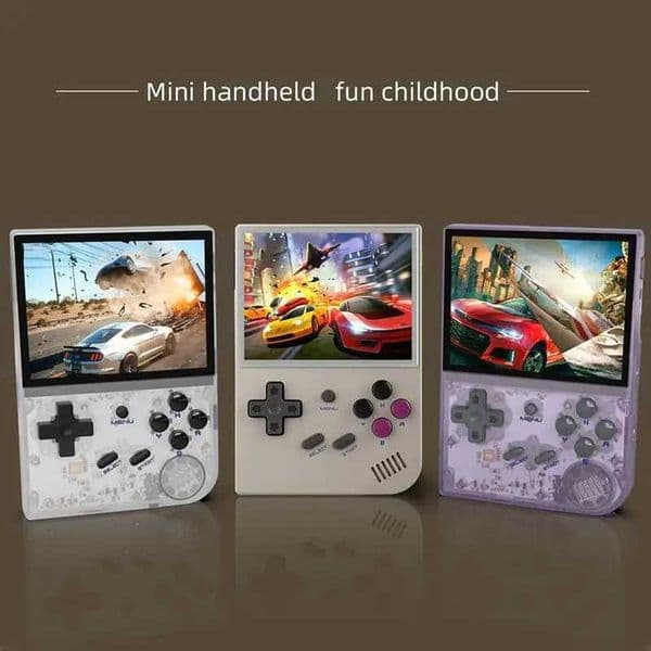 New Arrival RG35 retro handheld game console DualSystem Linux GarlicOS 3.5-inch IPS screen with built-in 64G TF card for 5000+games Z241210