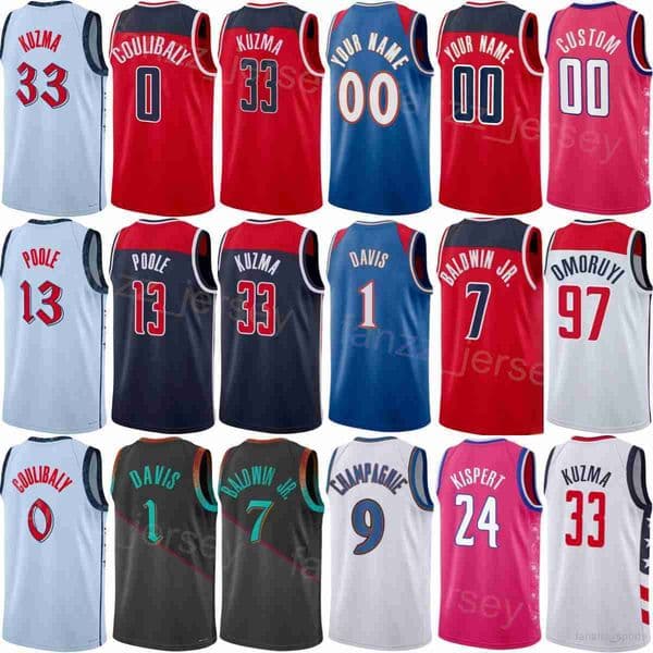 Printed Edition Basketball Bub Carrington Jerseys 8 Valanciunas 17 Alex Sarr 12 Corey Kispert 24 Poole 13 Kyshawn George 18 Justin Champagnie 9 Shirt Men Women Kids