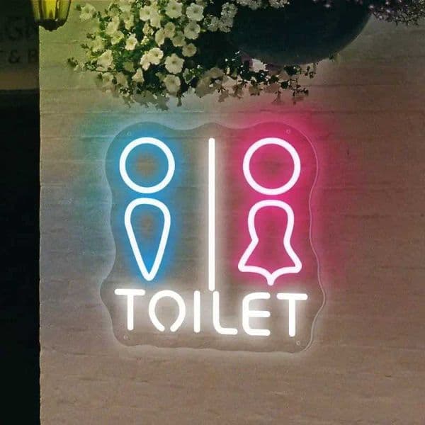 Toilet neon lights toilet lights neon lights LED lights USB powered bathroom wall decorations family party bars shops toilet signs X241210