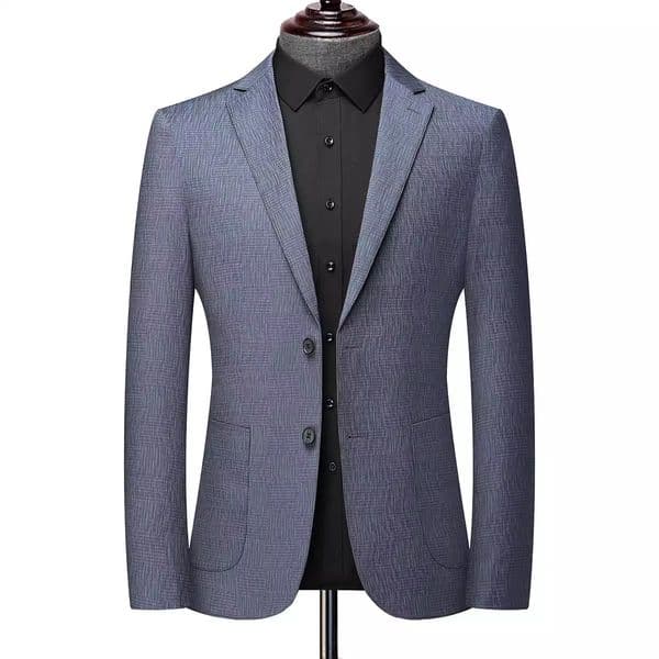 K617 Men's Autumn Single-Breasted Suit Jacket - Thin Fit Casual Design for Gentlemen