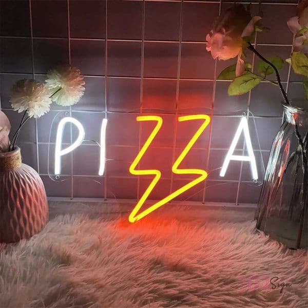 Pizza neon light LED logo Pizza bakery decoration wall hanging neon light pizza kitchen restaurant neon light bar party open sign X241210