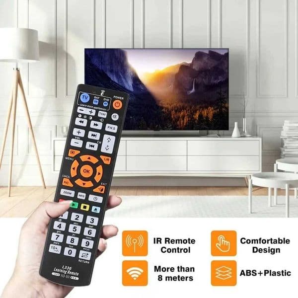 Universal Smart L336 IR Remote Control With Learning Function for TV CBL DVD SAT STB DVB HIFI TV BOX VCR STR-T Infrared DevicesXJ241210