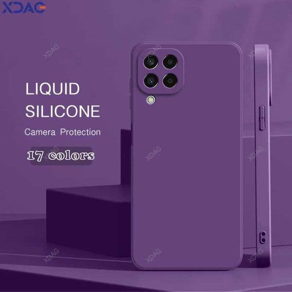 Hot Sale Designer Phone Case For Galaxy M33 M53 5G Lens Protection Shockproof Candy Funda Phone Case with Square Liquid Silicone Shell T241209