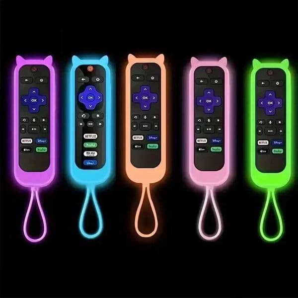 Remote Case for Cover for TCL TV Steaming Stick Silicone Protective Controller Universal Replacement Sleeve Skin GlowXJ241210
