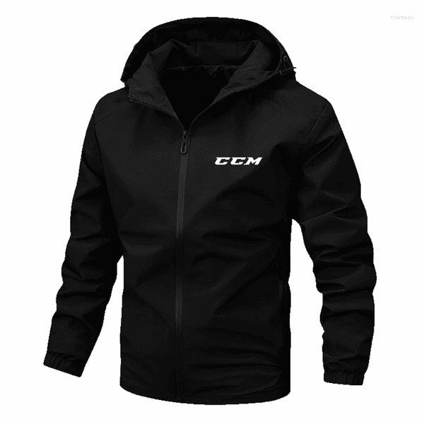 Men's Jackets CCM 2024 Brand Windproof Mens Jacket Overcoat Youth Trim Casual Men Outwear Man Clothing Coat For Male