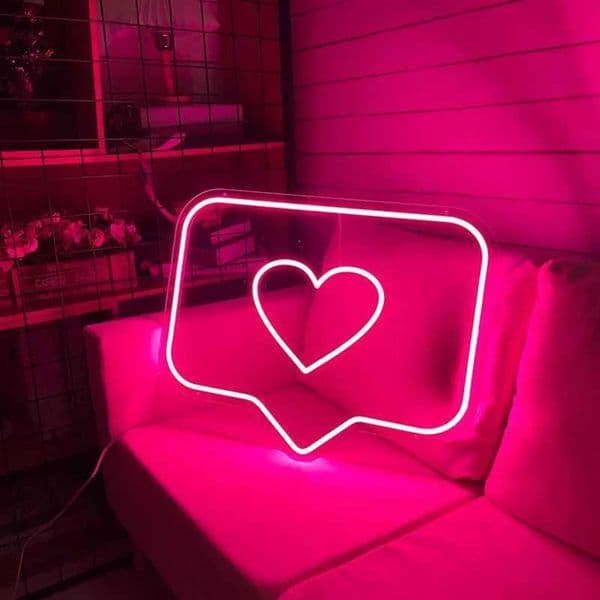 LED neon sign such as Ins Heart USB neon light used for wall bedroom family photo studio decoration neon light gift light X241210