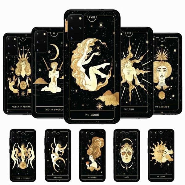 Hot Sale Witch Moon Tarot Phone Case for S 9 10 20 21 22 23 24 Plus Lite Ultra FE S10lite Fundas T241209