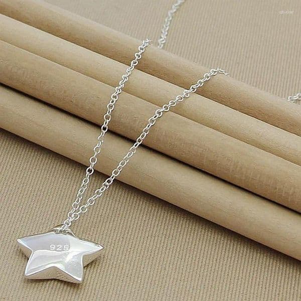 Pendants BABYLLNT Fashion Jewelry 925 Sterling Silver Necklace Exquisite Sky Star Pendant Necklaces For Women Wedding Engagement Gift