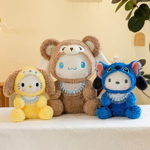 Wholesale cute blue yellow puppy plush toys children's birthday gifts claw game prizes