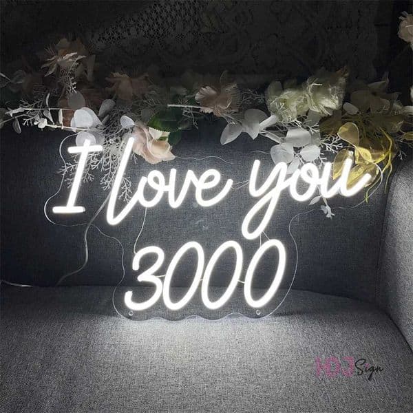 I love you 3000 neon lights wedding party decoration LED neon lights home bedroom lights room walls garden decoration X241210
