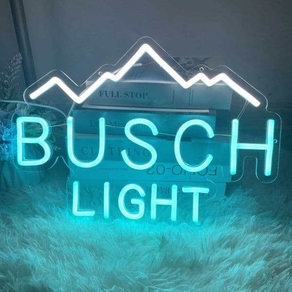 Customized neon sign Busch lights for neon bars clubs wall art decoration LED neon lights game rooms bedrooms offices coffee shops decoration X2412101