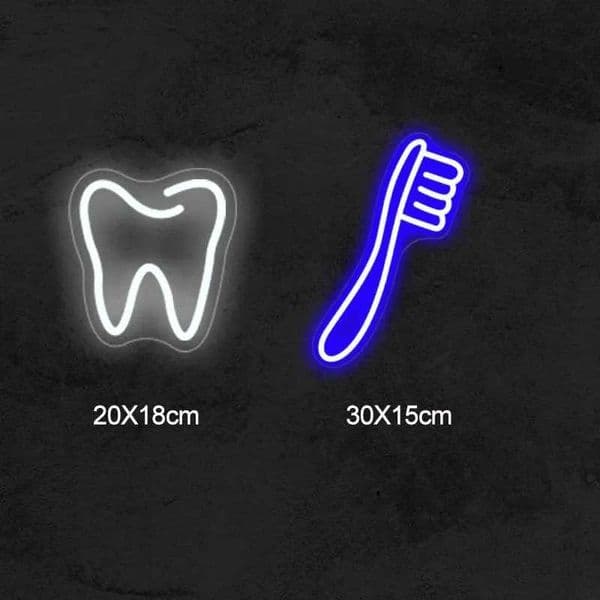 Dental dental neon lights dental shops toothbrushes dental offices rooms wall decorations commercial signs USB LED illuminated signs X241210