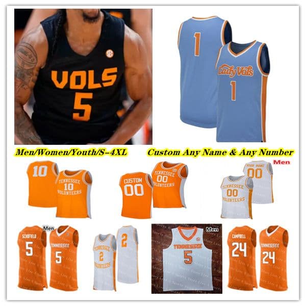 VOLS College Basketball Jerseys Chaz Lanier Igor Milicic Jr. Zakai Zeigler Gainey Cade Phillips Felix Okpara Jahmai Mashack 4XL