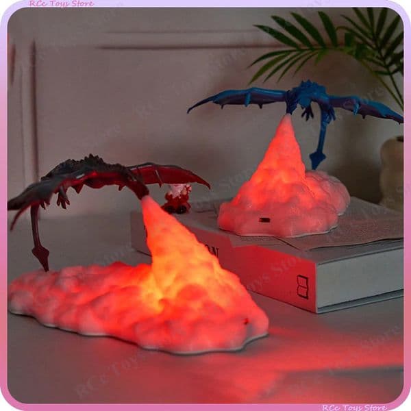 2026 Charizard Nightlight Creative Christmas Gift Ornaments Fire Dragon 3D Printed Light Atmosphere Decoration Bedroom Desktop 241212 Free Shipping Shipping