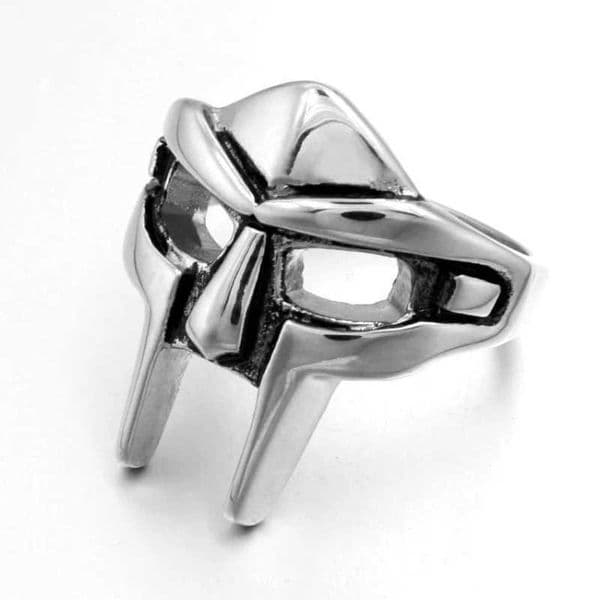 Band Rings Goth Hip Hop MF DOOM Mask Rings For Men Gladiator Punk Style Egyptian Pharaoh Male Ring Classic Retro Jewelry Party Accessories Q241211
