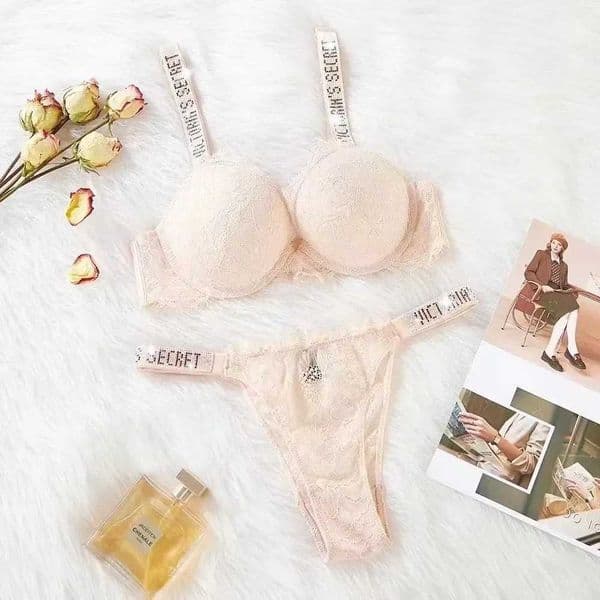 Victoriasecret Briefs New Womens Sexy Bra And Panty Set Comfortable Push Up Shapewear Adjustable High Quty Comfort Padded Gathered Lace Ling L251117NVVM