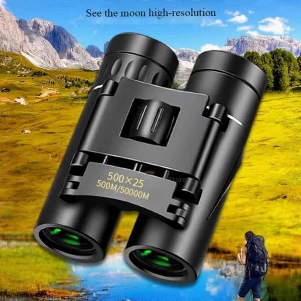 HD Zoom Portable Powerful Binoculars Long Range BAK4 Telescope Folding FMC Optics For Hunting Sports Outdoor Camping TravelXJ241212