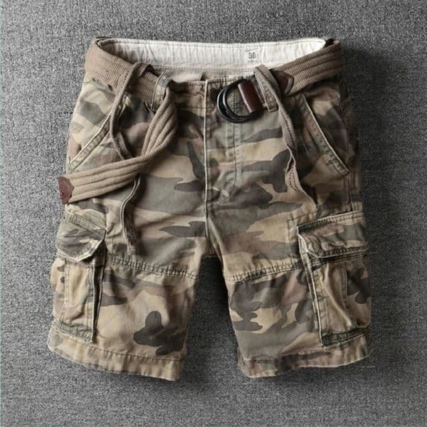 Product shorts for men fashion er summer high-quality wool mens retro camouflage military camouflage shorts 241211