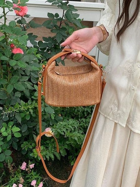 Vacation Handbag, New Grass Woven Bag, Casual Outdoor Women's Shoulder Bag, Crossbody Bag