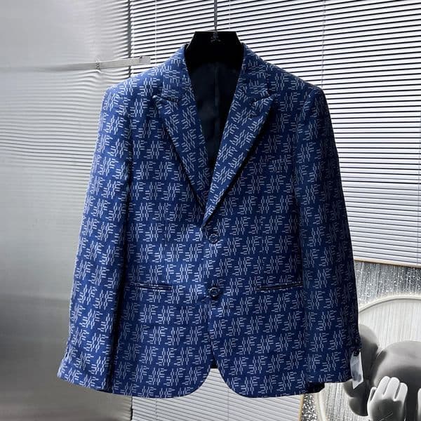 Mens Suits Blazers man Western clothing designer men fruit print Blazer autumn luxury outwear coat slim fit letter patchwork womens dress suit pants