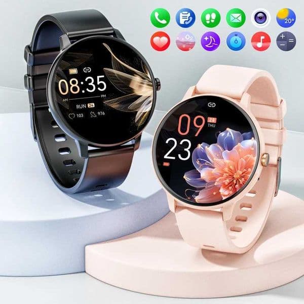 Karchilor Womens Smart Watch BT Call 1.39 Touch Screen Smart Watch for Mens Health Monitoring Ip67 Waterproof Fitness T241213