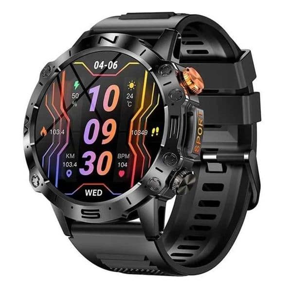 Smart Watch K59 AMOLED Large Screen Mens Outdoor Sports Watch BT Call Smart Watch 360mAh Long Standby Fitness Bracelet T241213