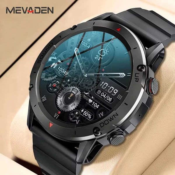 MEVADEN 1.39-inch high-definition BT calling smartwatch for men IP68 waterproof sports fitness tracker for mens smartwatch compatible with iOS Android NX9 T241213