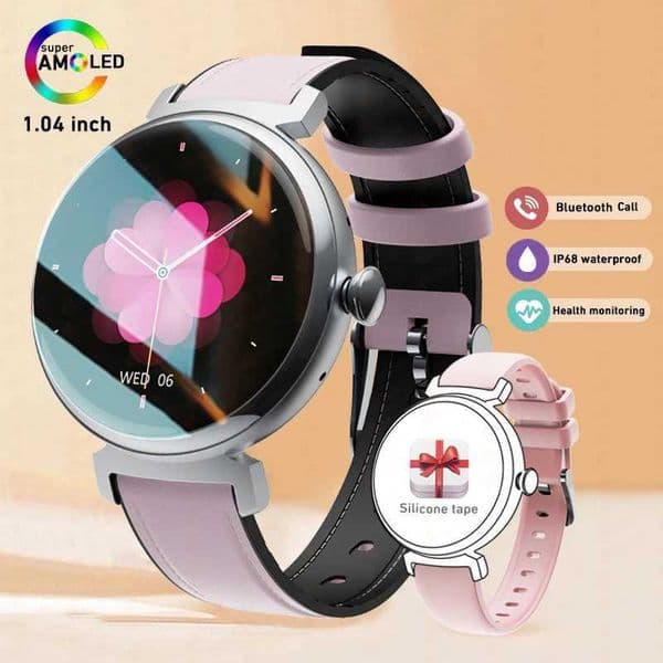 ChiBears new AMOLED smartwatch for women 1.04-inch 454 * 454 high-definition small screen watch always displaying time on the screen BT calling smartwatch T241213