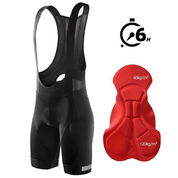 Cycling Bib Shorts for Men Bicycle Clothes Outdoor Road Bike Bibs with Anti-slip Rubber Tights Clothing 6 Hours PaddedXJ241214
