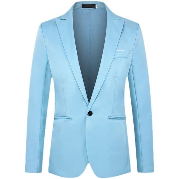 Men's K609 Young Fashionable Single-Breasted Slim Fit Western Suit Coat