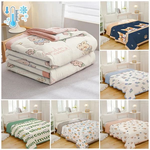 YanYangtian Summer Thin Quilt Soft Air Conditioning Four Seasons Quilt/Down Duvet Cover/Blanket Bed Down Duvet Cover 150 Single Bed Duvet Cover 241206