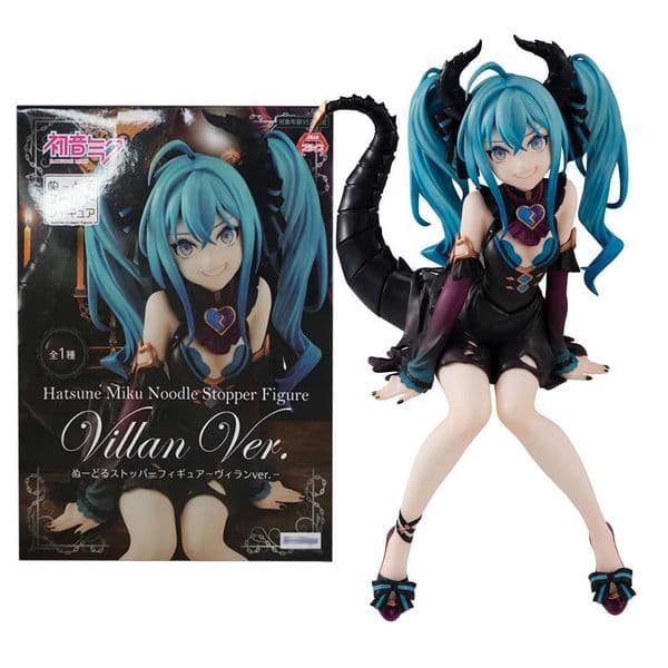 Action Toy Figures 15CM Cute Miku Dragon Maid Anime Action Figure Girl Little Devil Sitting Noodle Stopper Model Toys Child PVC Doll Boxed Y241213PC5E