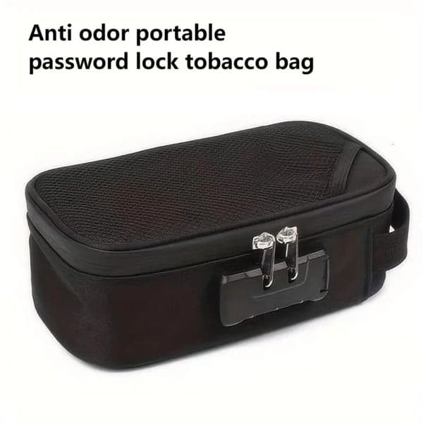Smell Proof Bag Large-capacity With Lock Activated Carbon Deodorant Bag Portable Pipe Bag Convenient 241214